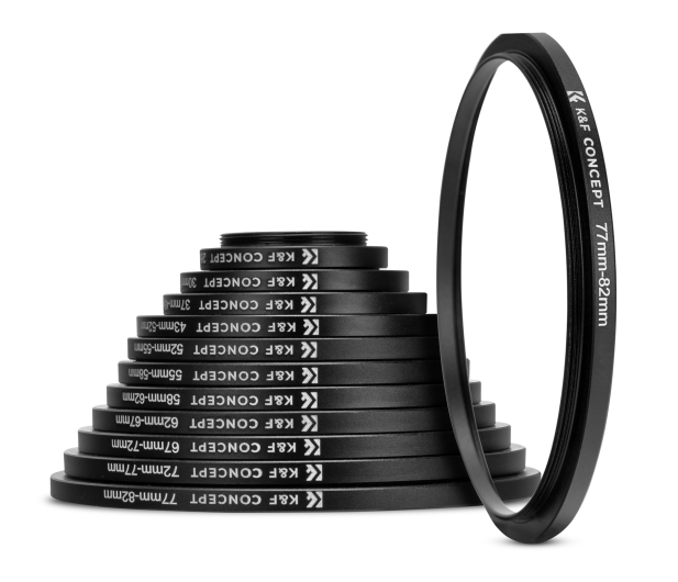 K&F Concept Zestaw pierścieni redukcyjnych do filtrów 11w1 - 1550375 - zdjęcie